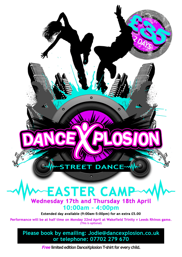 Holiday Camps DanceXplosion Wakefield fun and engaging dance and